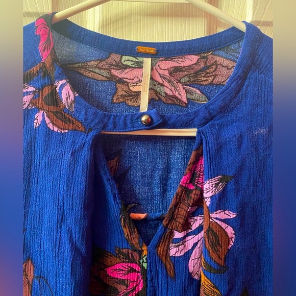 Free People tree fort key hole neck swing tunic size Small - Picture 3 of 5